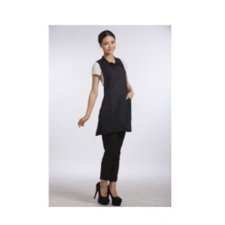 Delantal con Cuello Negro A06-35 012090