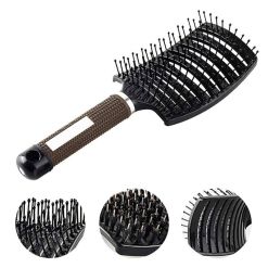 TRIMX Cepillo Paleta Curva Ceramica+ion Negro