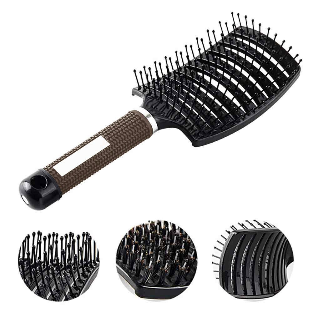 TRIMX Cepillo Paleta Curva Ceramica+ion Negro