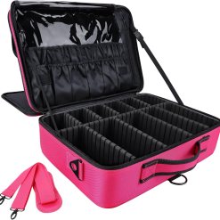 Maleta De Maquillaje Grande Rosado