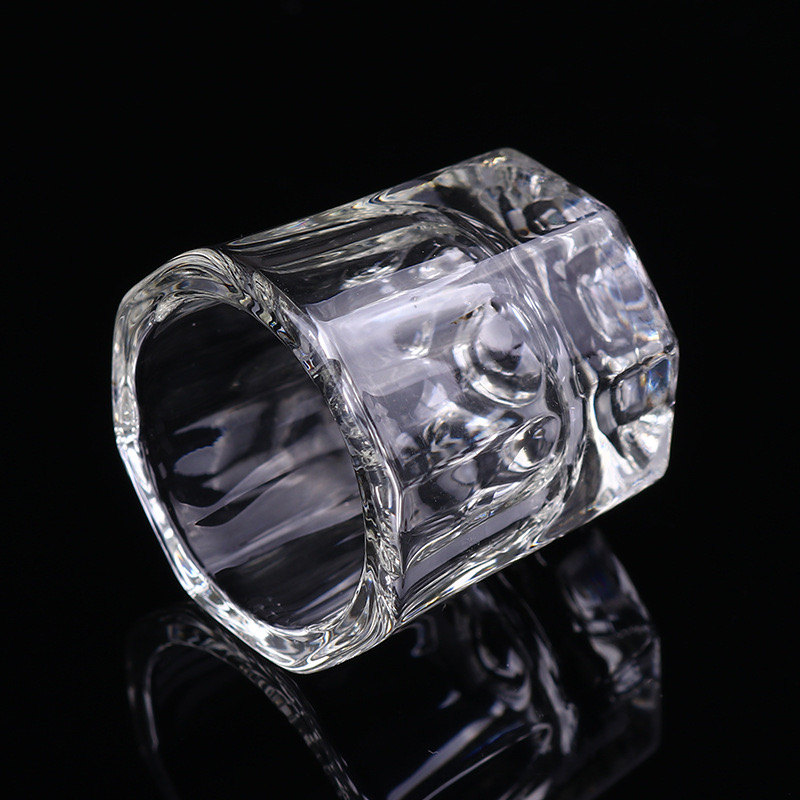 Pack 3 Vasos Vidrio Para Acrylico Manicure - Imagen 5