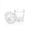 Pack 3 Vasos Vidrio Para Acrylico Manicure