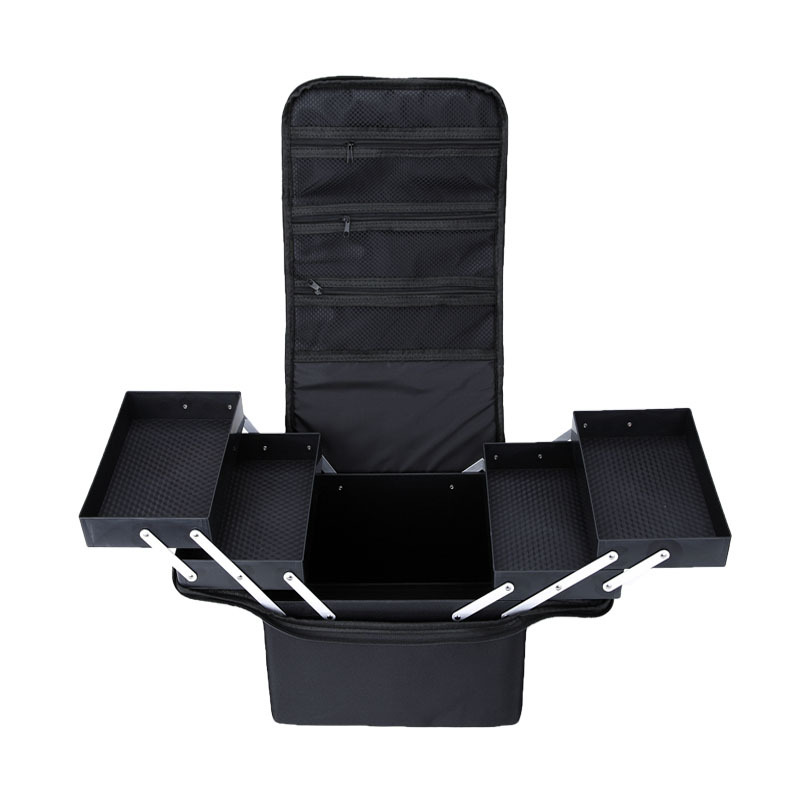 Maleta Tela Portátil Para Maquillaje - Manicure Cosmetologia - Imagen 11