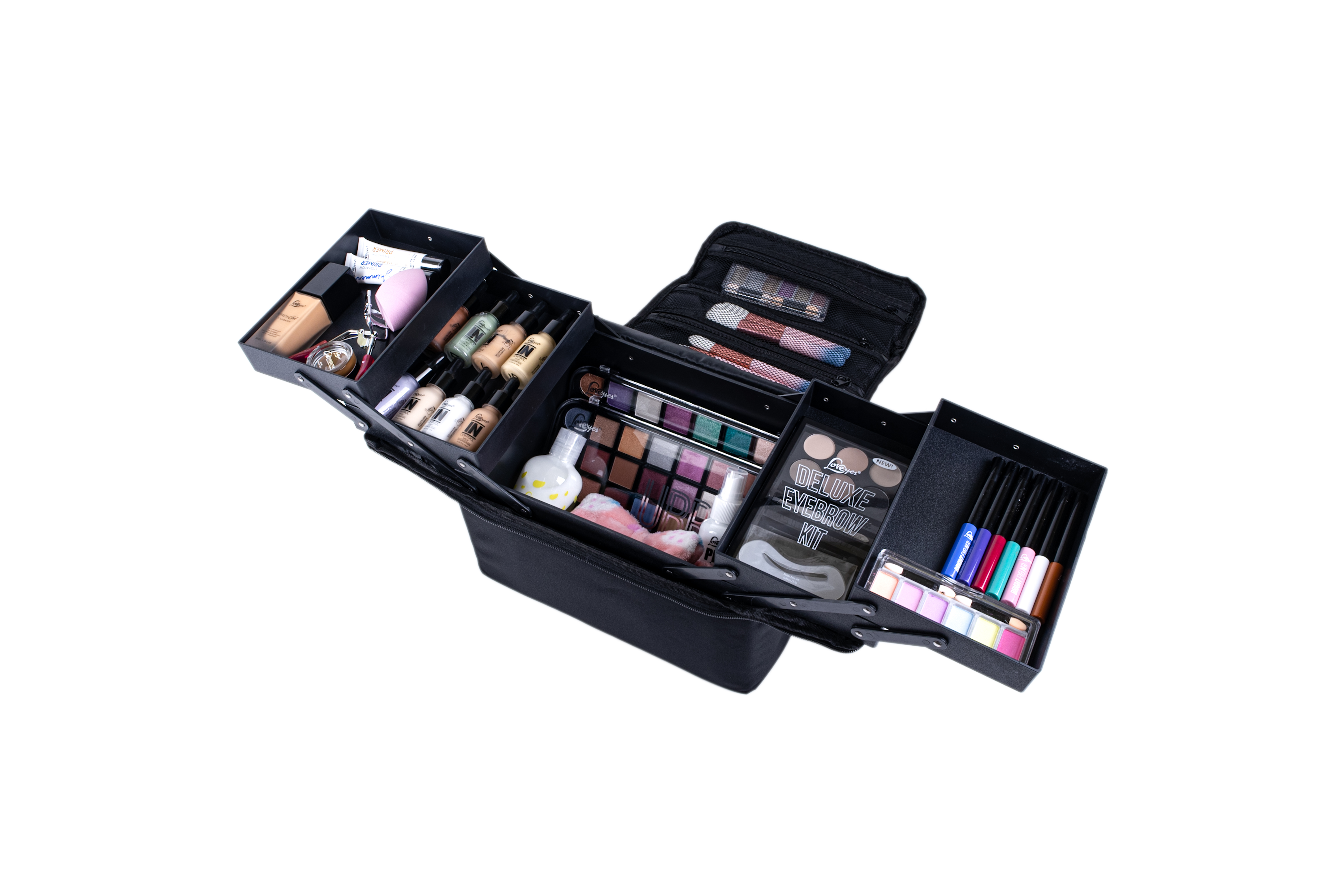 Maleta Tela Portátil Para Maquillaje - Manicure Cosmetologia - Imagen 14