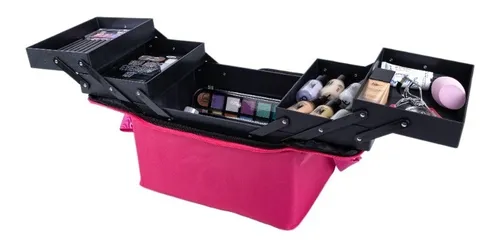 Maleta Tela Portátil Para Maquillaje - Manicure Cosmetologia - Imagen 18