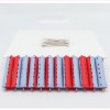 Bigudies Azul/Rojo 11mm de 12 UND