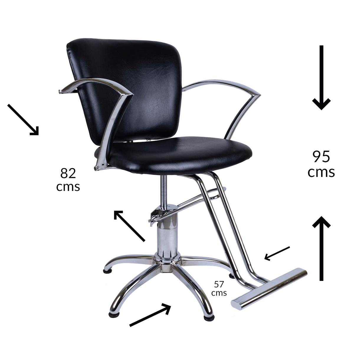 Silla Hidraulica Color Negro HB-A158-C1 - Imagen 4