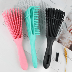 Cepillo Flexible Desenredante Para Cabello Rizo