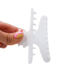 (Blanca) Pinzas Tomador de 12 Unidades