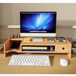 Elevador/organizador De Monitor Armable Madera Escritorio