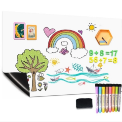 Papel Magnético Blanco Para Dibujar En Pared Autoadhesivo 30cm*45cm