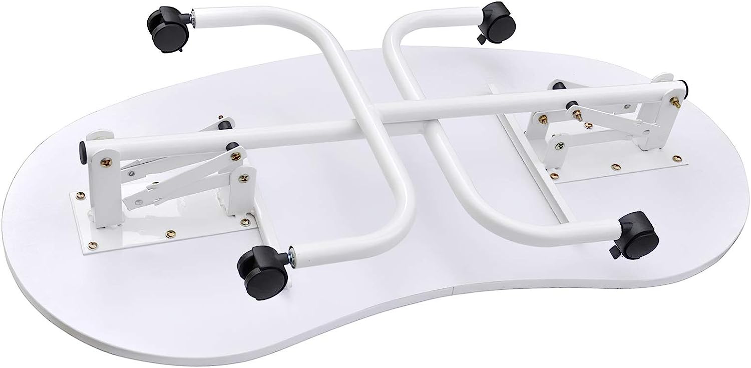 Mesa Para Manicure Modelo: Mt-001 Blanco Plegable Con Ruedas - Imagen 12