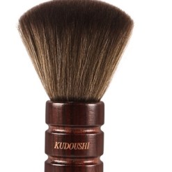 Ingrid® Botapelo Mango De Madera Con Franjas Para Barbería Y Peluqueria