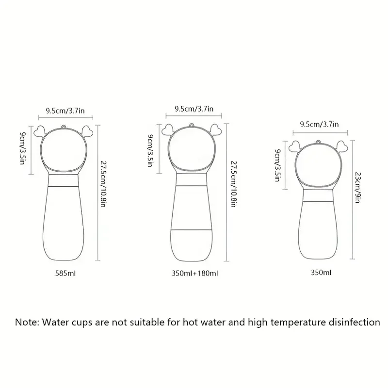 Dispensador Botella De Agua Y Alimento Portátil Para Mascota - Imagen 5