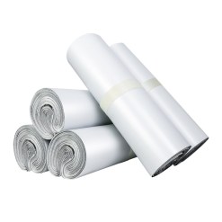 Pack 100 Bolsas Embalajes Tipo Sobre Autoadhesivo 20x35cm Blanco