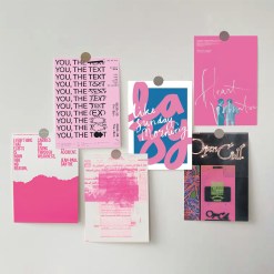 Set De Postales Diseño 10 Modelos Rosa